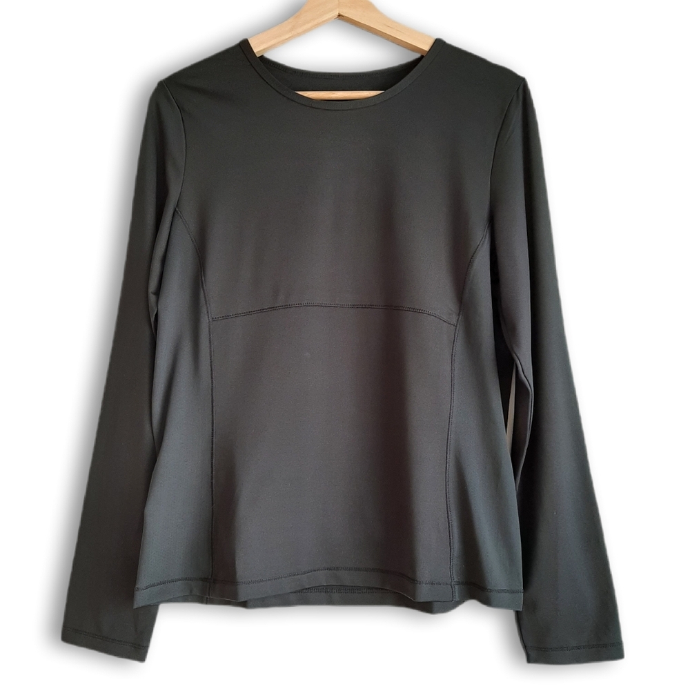 TAIL Active Tee Soft Base Layer Classic Black Long Sleeve Women's Top Sz M